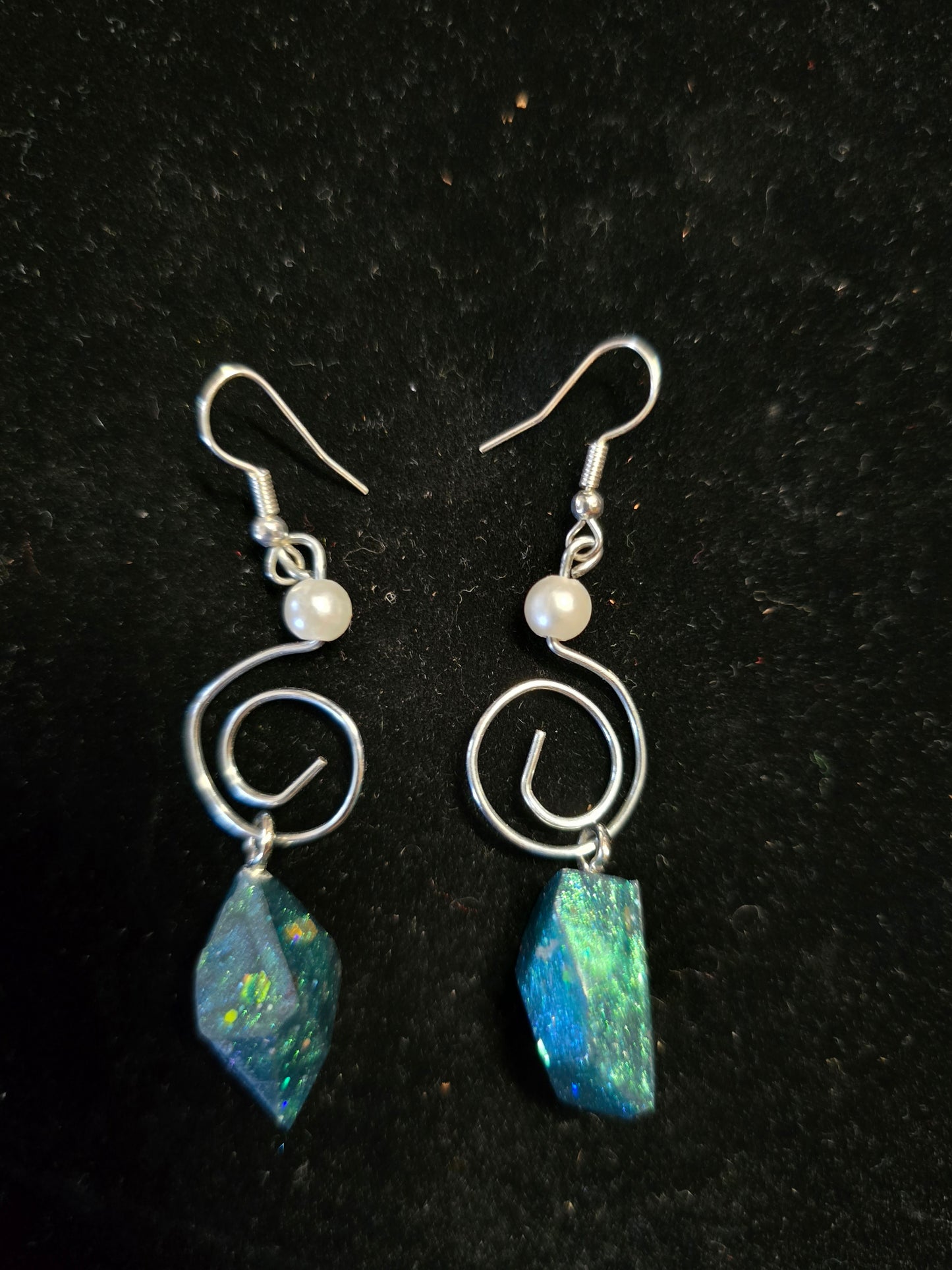 Celestial Spiral Crystal Earrings