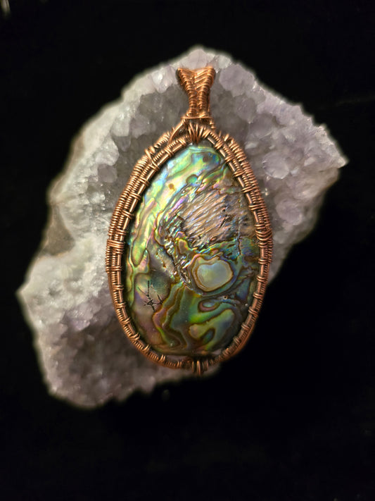 "Ocean's Echo" Abalone Shell Pendant