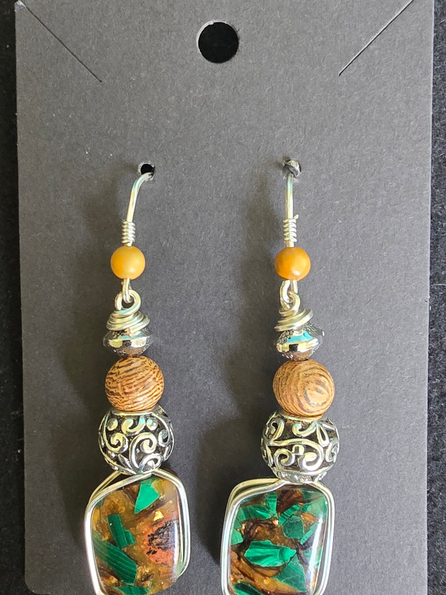 “Forest Ember Earrings”