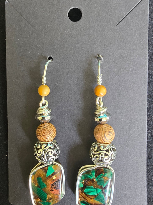 “Forest Ember Earrings”