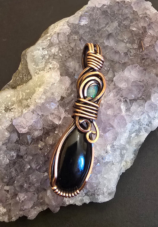 Obsidian Eclipse Pendant